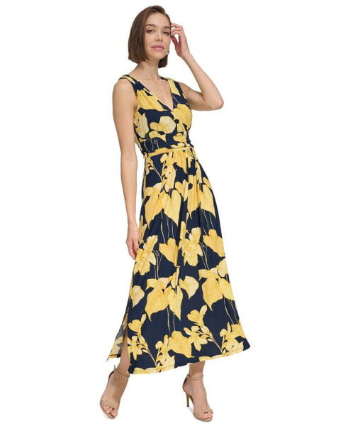 Women's Floral Empire-Waist Maxi Dress