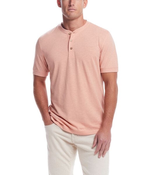 Men's Short Sleeve Melange Henley Shirt