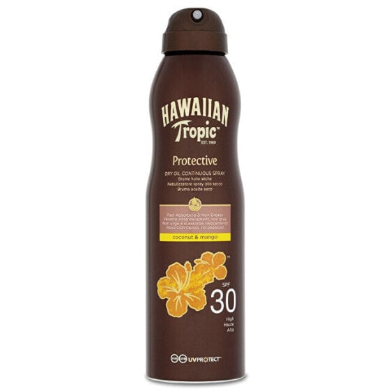 Спрей для загара Hawaiian Tropic Dry Oil Continuous Spray SPF 30 Protective 180 мл.