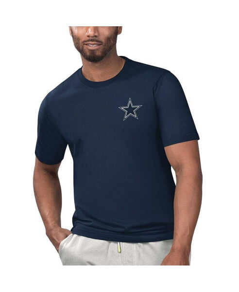 Men's Navy Dallas Cowboys Licensed to Chill T-Shirt