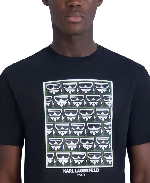 Men's Multiplied Kocktail Karl Square Logo Graphic T-Shirt