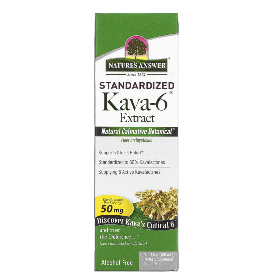 Kava-6 Extract, Standardized, Alcohol-Free, 1 fl oz (30 ml)