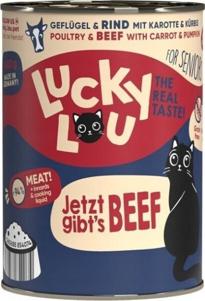 Lucky Lou Lucky Lou Lifestage Senior Drób i wołowina puszka 400g