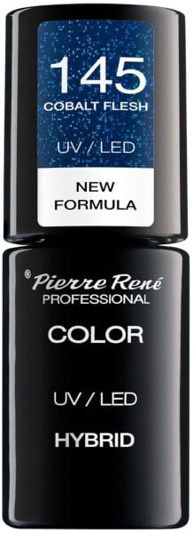 Nagellack - Pierre Rene UV/LED Hybrid Color Polish New Formula 145 - Cobalt Flesh