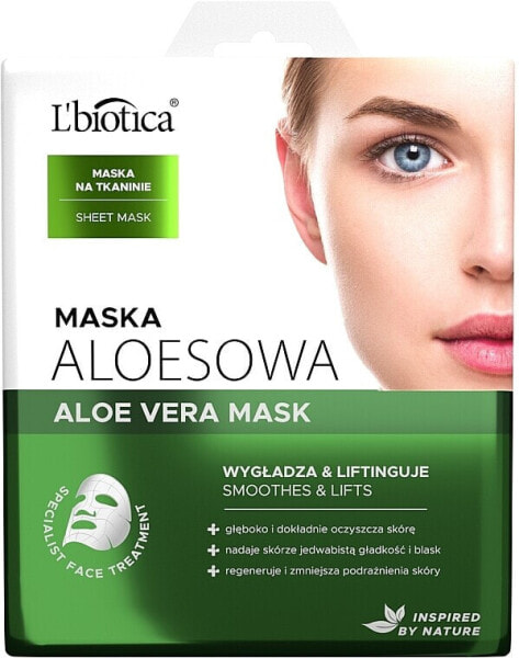 Revitalisierende Tuchmaske für das Gesicht mit Aloe Vera