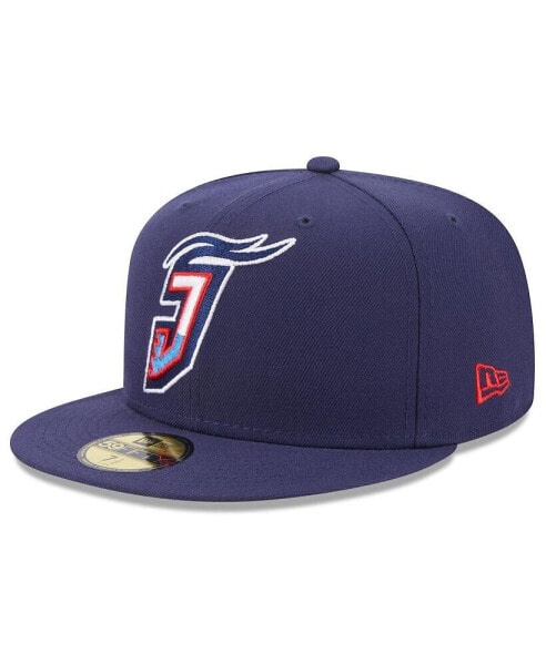 Men's Navy Jacksonville Jumbo Shrimp Authentic Collection Alternate Logo 59FIFTY Fitted Hat