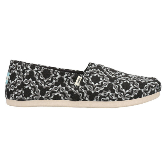 TOMS Alpargata Blanket Slip On Womens Black Flats Casual 10016693T