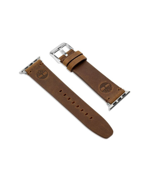 Unisex Ashby Brown Genuine Leather Universal Smart Watch Strap 22mm