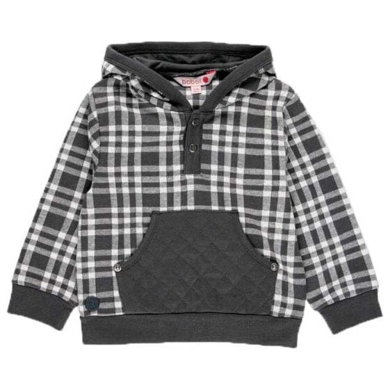 BOBOLI Knit Check hoodie