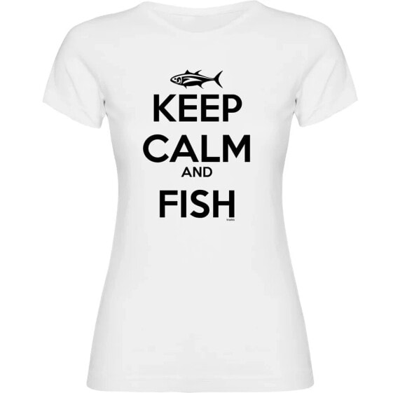 KRUSKIS Keep Calm And Fish short sleeve T-shirt