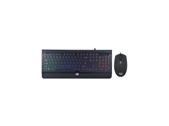 ADESSO Illuminated Gaming Keyboard & Illuminated Mouse Combo AKB-137CB Black USB