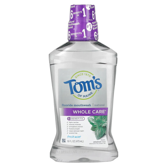 Мятный полоскание для полости рта Tom's of Maine Whole Care 473 ml