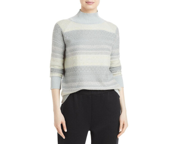 Fabiana Filippi 289219 Women's Striped Sequined Turtleneck Sweater Size XS