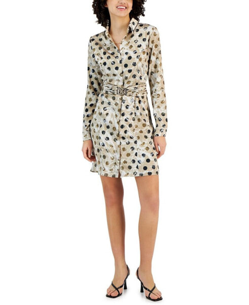 Women's Gigi Printed Belted Shirtdress