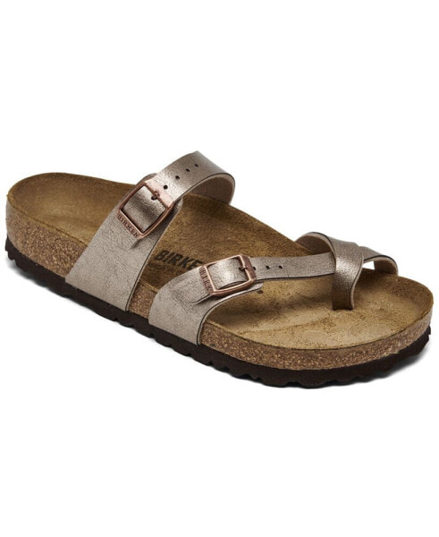 Women's Mayari Birko-Flor Synthetic Leather Sandals from Finish Line