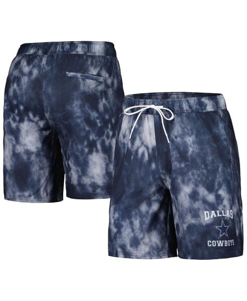 Men's Navy Dallas Cowboys Change Up Volley Swim Trunks