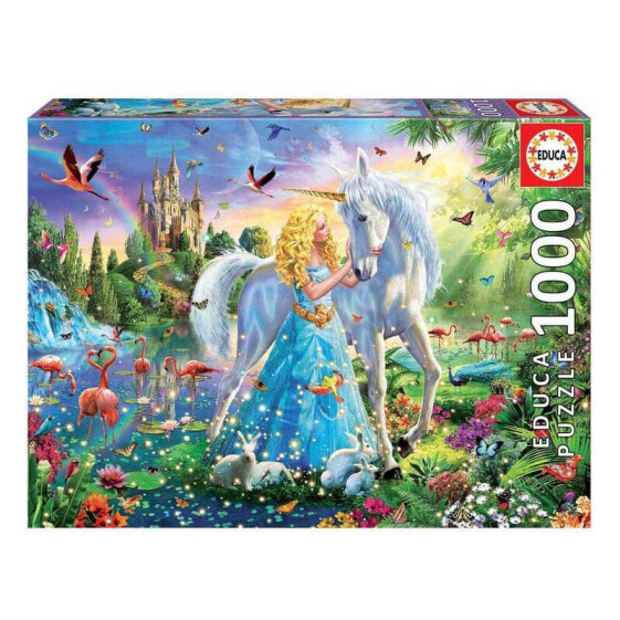 EDUCA BORRAS 1000 Pieces La Princesa Y El Unicornio Wooden Puzzle