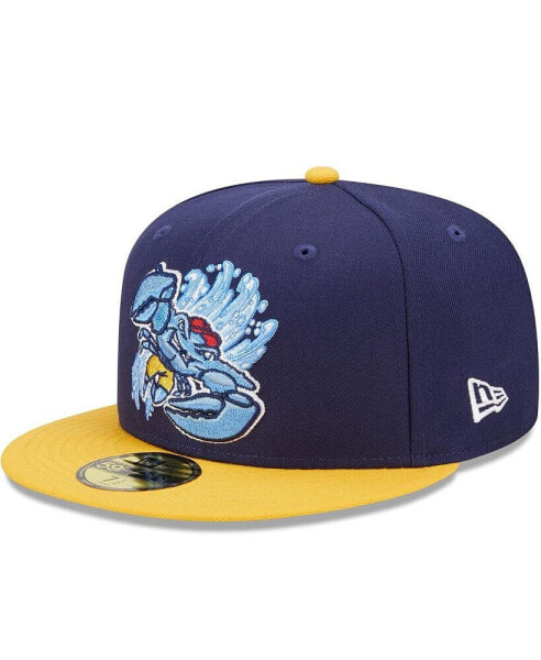 Men's Blue, Yellow Lakewood Blueclaws Marvel x Minor League 59FIFTY Fitted Hat