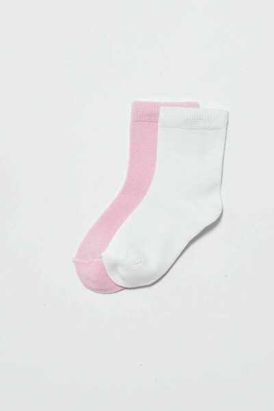 Kız Bebek Beyaz J5E Çorap