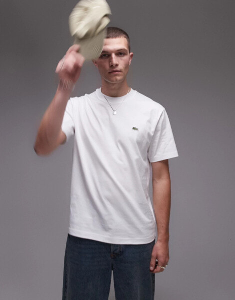 Lacoste logo t-shirt in white