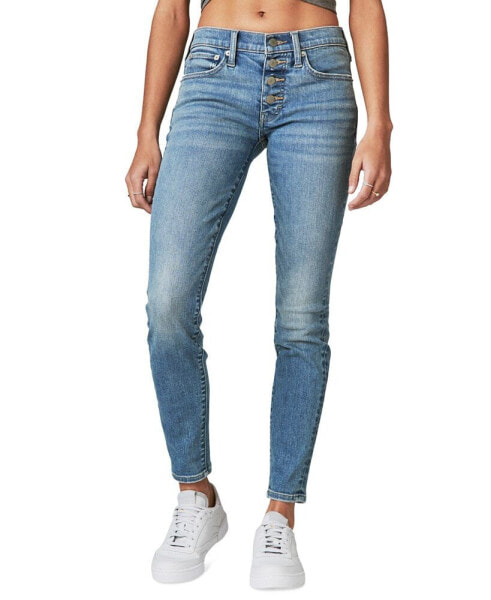 Women's Ava Mid-Rise Ripped Skinny Jeans