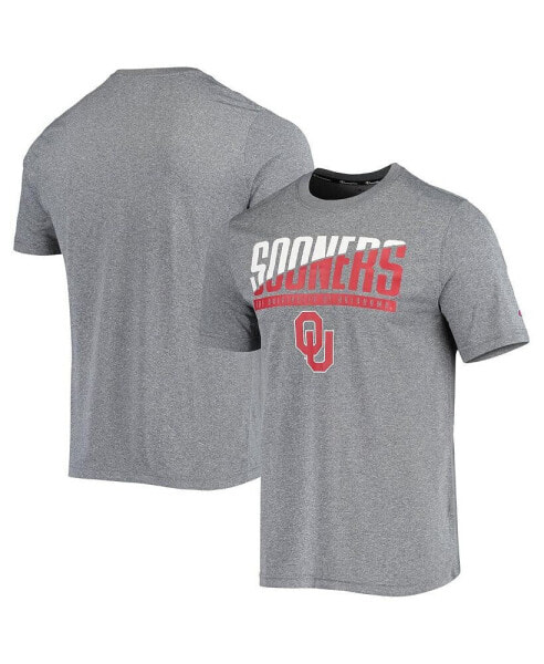 Men's Gray Oklahoma Sooners Wordmark Slash T-shirt