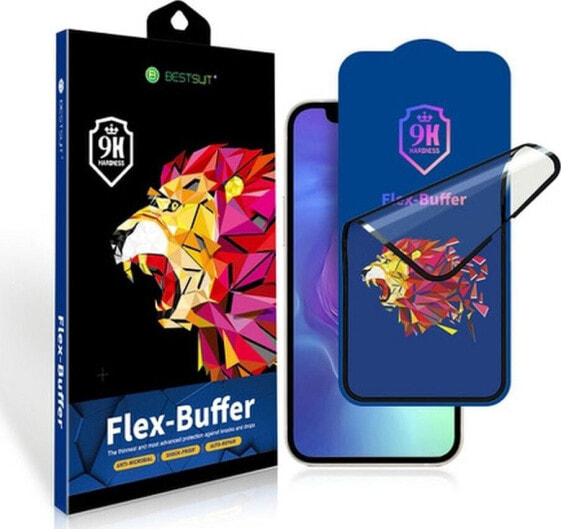 Bestsuit Szkło hybrydowe Bestsuit Flex-Buffer 5D z powłoką antybakteryjną Biomaster do iPhone 13 mini 5,4" czarny