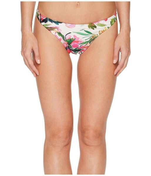 Unique Vintage 188618 Womens Summer Flower High Leg Bottom Swimwear Size Medium