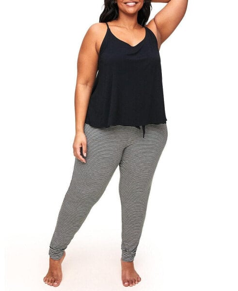 Plus Size Clair Pajama Tank & Jogger Set