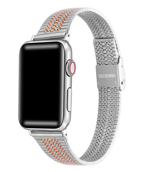 Unisex Eliza Stainless Steel Bicolor Band for Apple Watch Size- 42mm, 44mm, 45mm, 49mm
