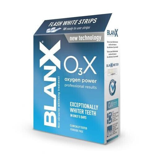 BlanX O3X Oxygen Power Flash White Strips 10 St. zahnbleaching unisex Zahnweißstreifen 10 St.