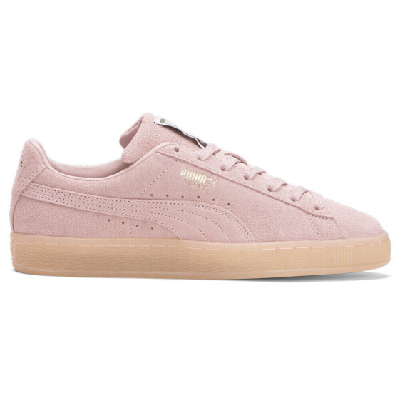 Puma Suede Classic Xxi Lace Up Womens Pink Sneakers Casual Shoes 38141074