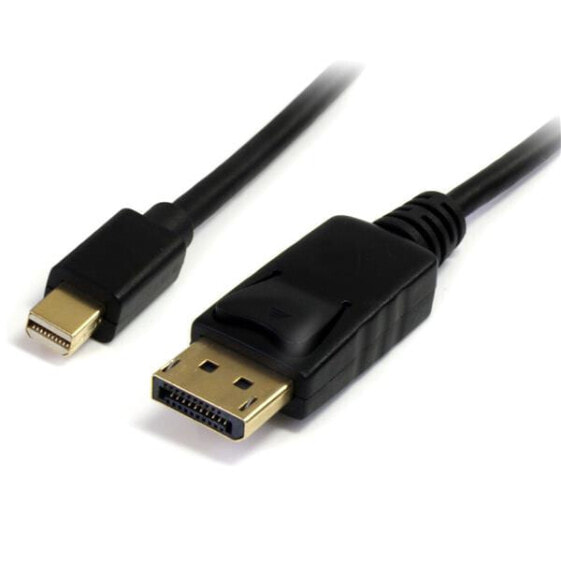 StarTech.com 1m (3ft) Mini DisplayPort to DisplayPort 1.2 Cable - 4K x 2K UHD Mini DisplayPort to DisplayPort Adapter Cable - Mini DP to DP Cable for Monitor - mDP to DP Converter Cord - 1 m - Mini DisplayPort - DisplayPort - Male - Male - 3840 x 2400 pixels