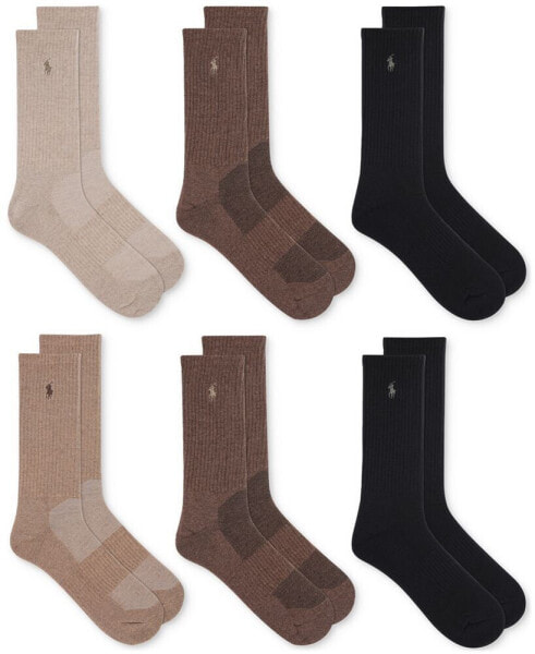 Men's 6-Pk. Performance Sport Crew Socks