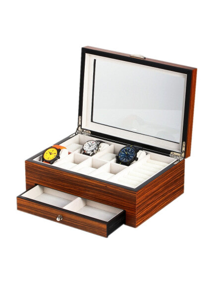 Rothenschild Watches & Jewellery Box RS-2271-8Z for 8 Watches Zebra