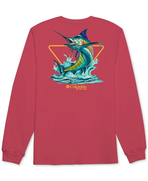 Men's Razer PFG Marlin Logo Graphic Long-Sleeve T-Shirt