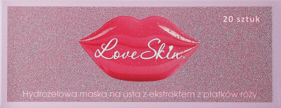 Hydrogel-Lippenpatches mit Rosenextrakt