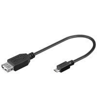 Goobay 95193 - 0.2 m - USB A - Micro-USB B - USB 2.0 - Male/Female - Black