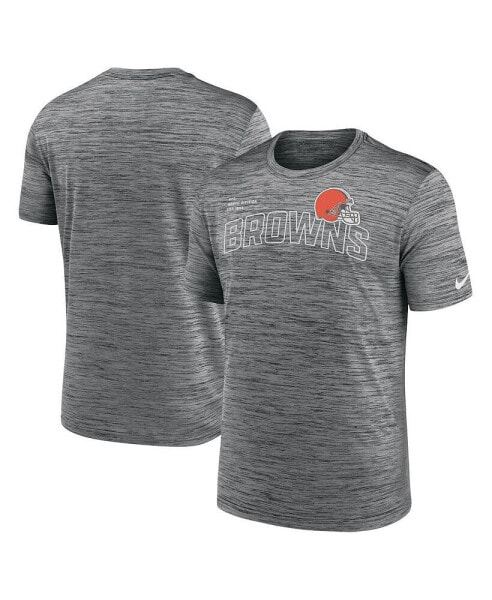 Men's Anthracite Cleveland Browns Velocity Arch Performance T-shirt