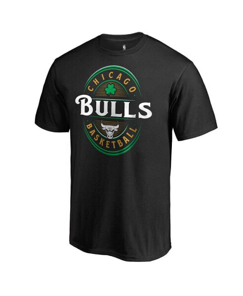 Men's Black Chicago Bulls Forever Lucky T-shirt