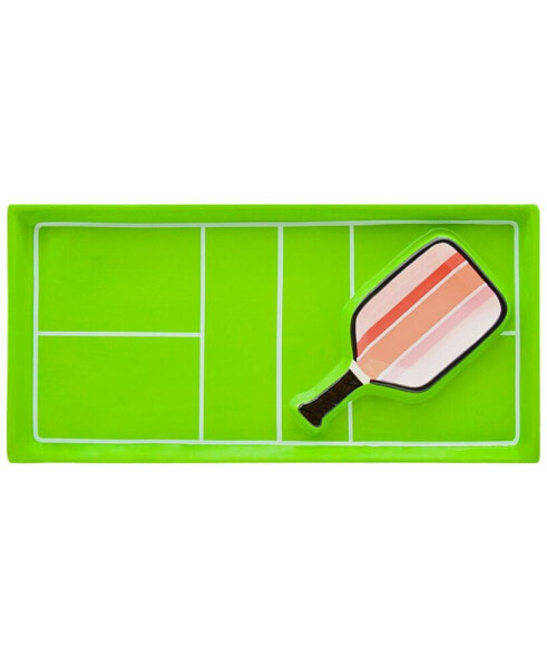 Pickleball Chip & Dip Serving Tray