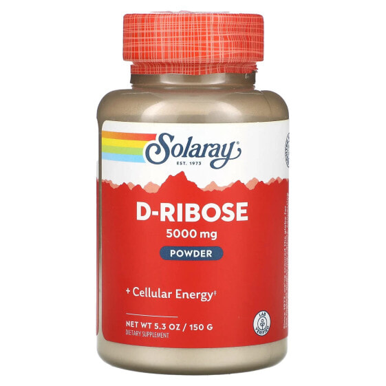 Посттренировочный комплекс SOLARAY D-Ribose Powder, 150 г