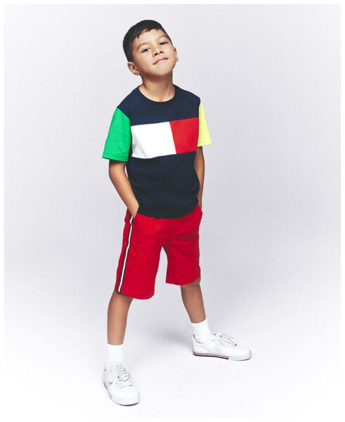 Toddler Boys Signature Stripe Pull-On Shorts