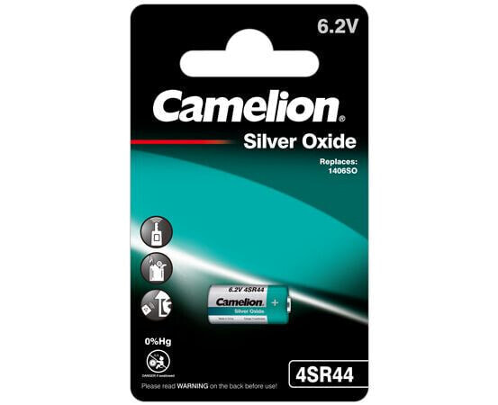 Camelion 14051444 - 4SR44 - Silver-Oxide (S) - 6.2 V - 1 pc(s) - 145 mAh - 25.1 mm