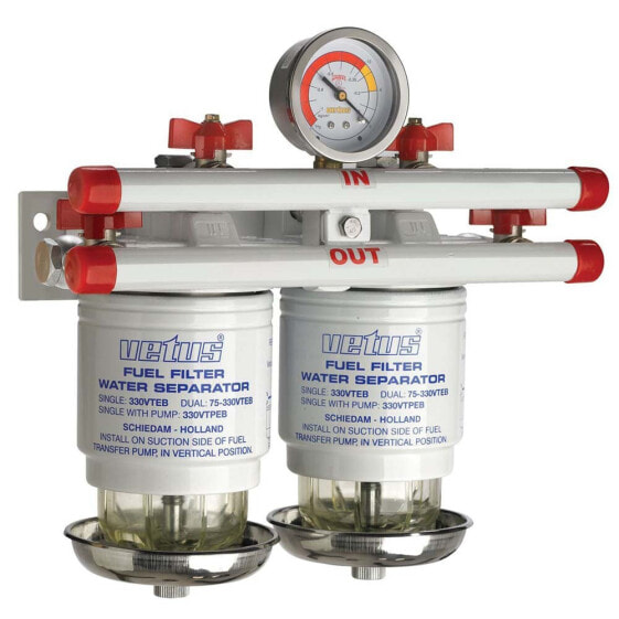 VETUS 190 l/h Double Water Separator Fuel Filter