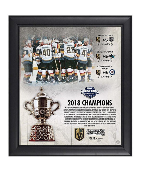 Vegas Golden Knights Framed 15" x 17" 2018 Western Conference Champions Collage