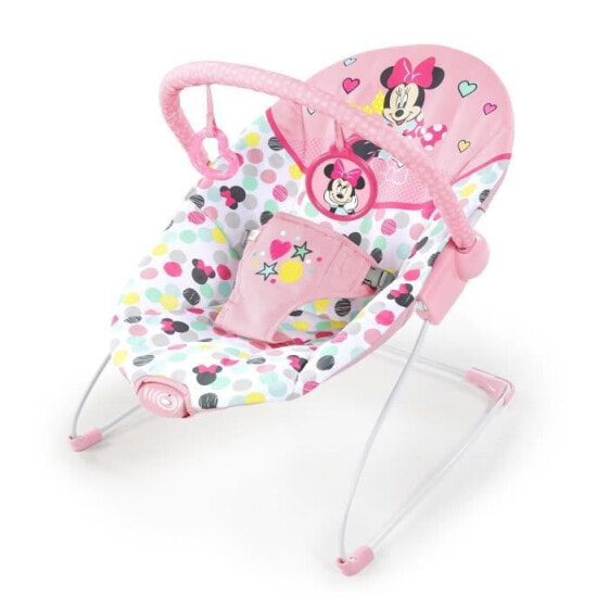 Disney Baby Bouncer Minnie Spotty Dotty mit Vibrationen und Spielbogen