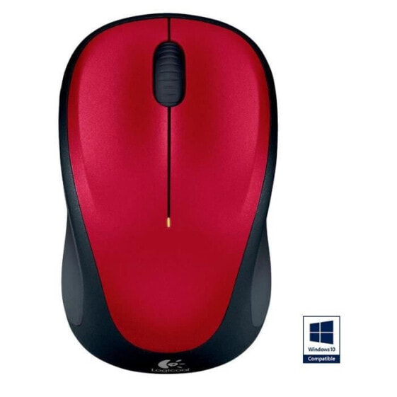 Logitech Wireless Optical Mouse - M235 Rot