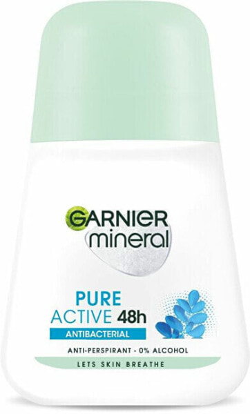 Шариковый антиперспирант минеральный 48H Pure Active 50 мл