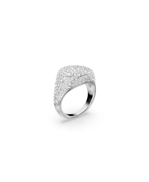 White, Rhodium Plated Meteora Cocktail Ring